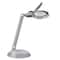 OttLite 14" Gray Space-Saving LED Magnifier Desk Lamp